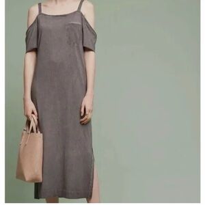 Anthropologie - Cloth and StoneWomen’s Cold-Shoulder Midi Dress in blue